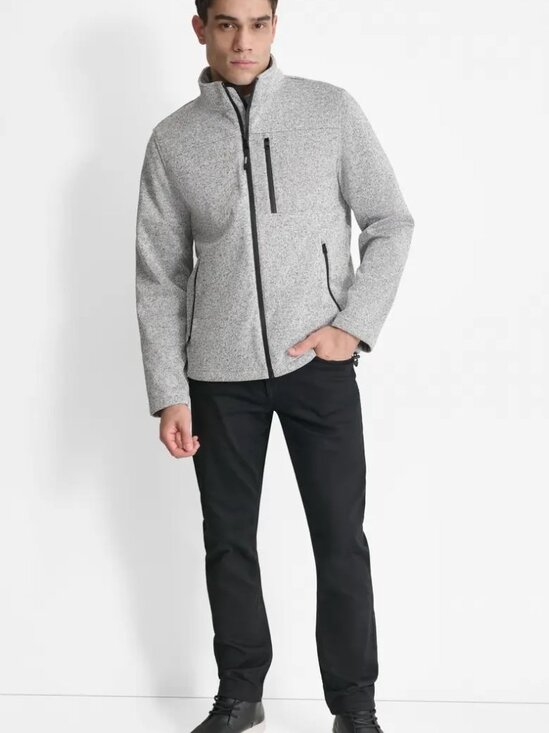 DKNY Sweater Knit Fleece Jacket - Picture 2 of 6